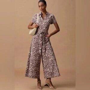 NWT Anthropologie Maeve Collette wide leg jumpsuit/romper, 14